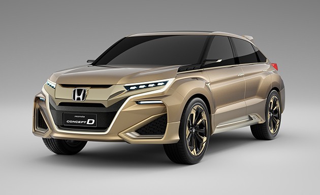 土豪金四月亮相！Honda Concept D亮相北京车展！