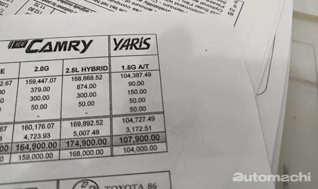 马来西亚版Toyota Yaris价格曝光！一个等级售价RM107k！