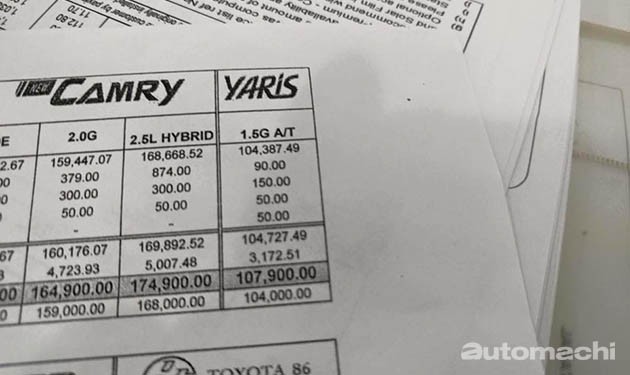 马来西亚版Toyota Yaris价格曝光!一个等级售价RM107k!