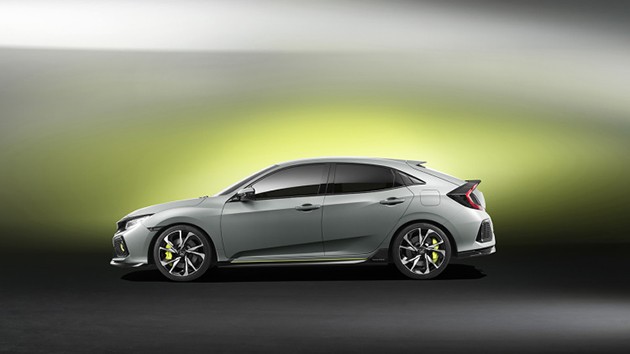 2016日内瓦车展:Honda Civic X Hatchback概念车现身!