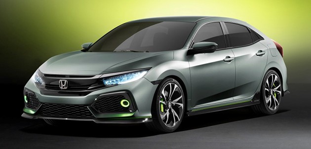2016日内瓦车展:Honda Civic X Hatchback概念车现身!