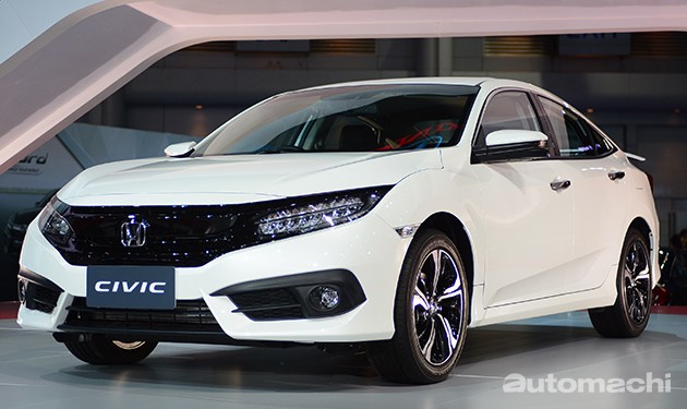 2016曼谷车展现场直击：Honda Civic X 1.8与1.5 Turbo同时现身！