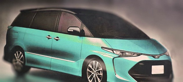 大幅度的小改款!Toyota Estima改款外形和内装照曝光!