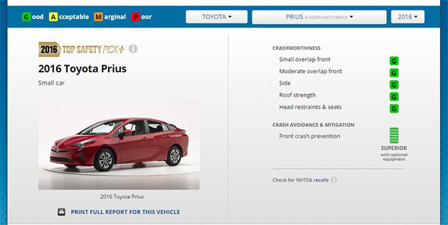 EURO NCAP最新测试出炉！全新Toyota Prius获得5星佳绩！