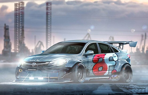 网友自行设计爆改版Proton Perdana 2016!