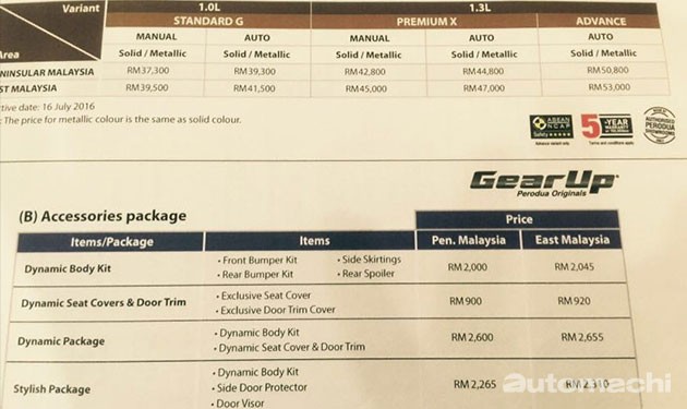 Perodua Bezza正式开放预订，价格从RM37,300起！