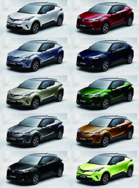 主打年轻市场！Toyota C-HR提供多达十个车色供选择！