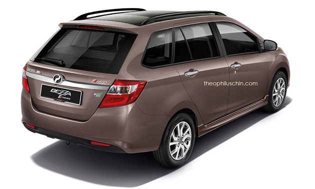 Theophilus Chin 再出手， Perodua Bezza Wagon 假想图登场！