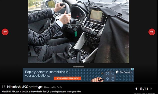 LED尾灯, Mitsubishi ASX 2018 在曝光!