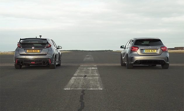 德日对决！ Mercedes-AMG A45 VS Honda Civic Type R！