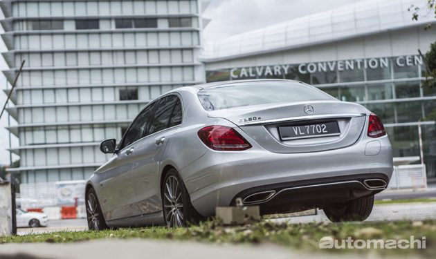 Mercedes-Benz C350e 绿色豪华轿跑！