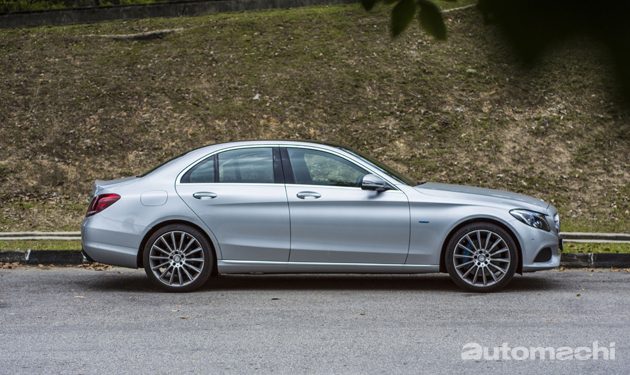 Mercedes-Benz C350e 绿色豪华轿跑！