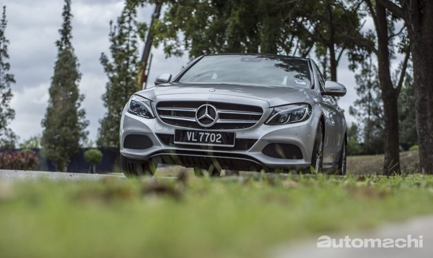 Mercedes-Benz C350e 绿色豪华轿跑！