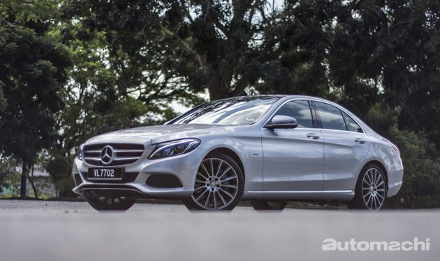 Mercedes-Benz C350e 绿色豪华轿跑！