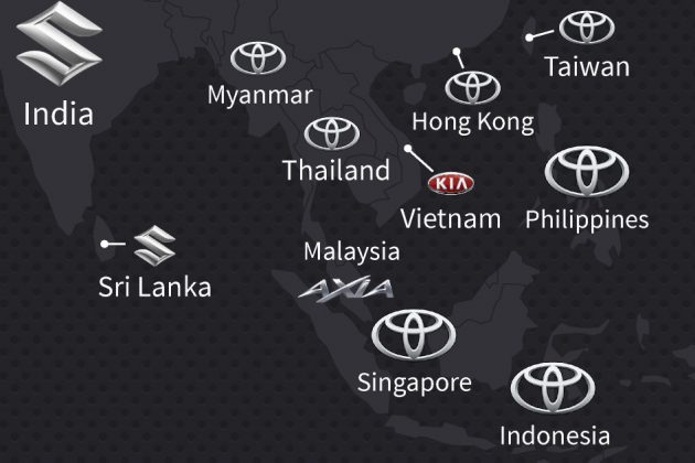 Toyota 果然无处不在，勇夺下49个国家销售冠军！