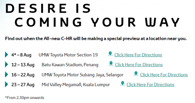 Toyota C-HR 下个月公开巡回亮相,搭载Dual VVT-i引擎?