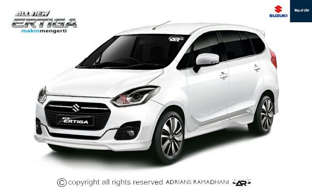 新一代 Suzuki Ertiga 预想图曝光，预计2018年上市！