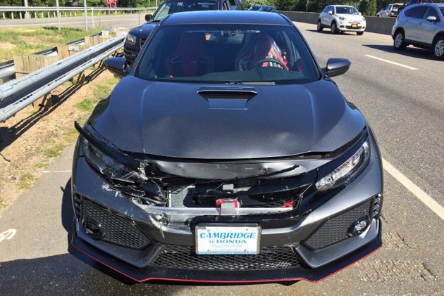 Honda City Type R 最悲惨的遭遇，刚领车就被追尾！