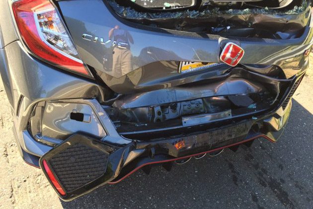 Honda City Type R 最悲惨的遭遇，刚领车就被追尾！