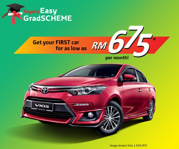 Toyota Malaysia 特别企划,每个月只需 RM 675 就可购买全新的 Toyota Vios !