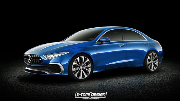 新一代 Mercedes-Benz A-Class Sedan 谍照曝光！