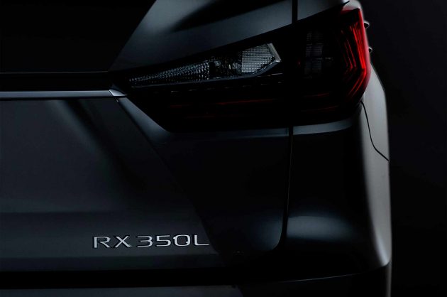 Lexus RX350L 预告释出，洛杉矶车展见！