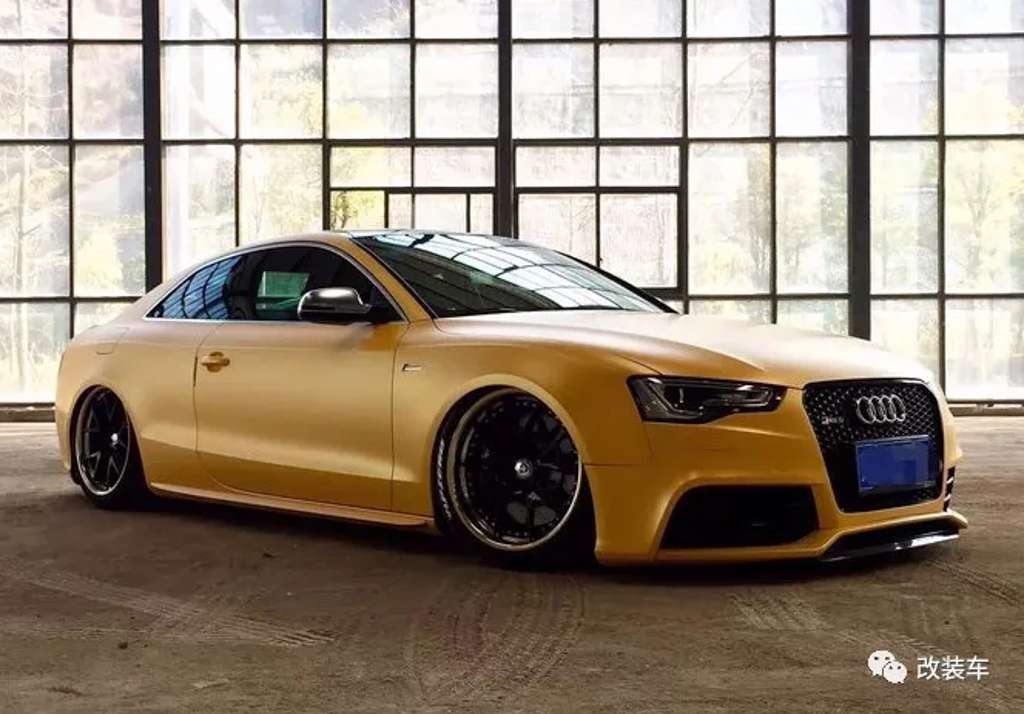 Audi 也能玩视觉系 ，又黄又宽的 Audi A5 大王！
