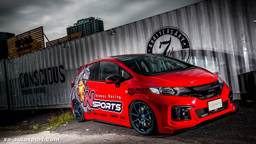 最强 NA Honda Jazz ，337 hp K24A 扩缸红头引擎上身！