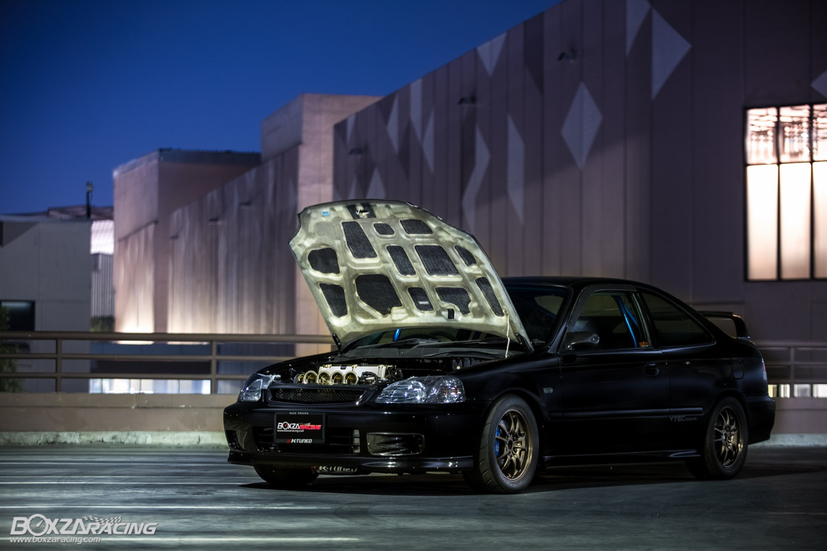 镀金的 K24 ！视觉系美系改法 Honda Civic Coupe ！