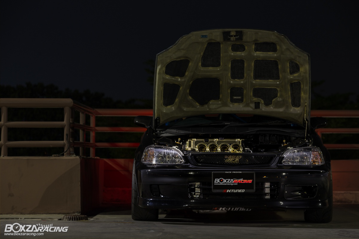 镀金的 K24 ！视觉系美系改法 Honda Civic Coupe ！