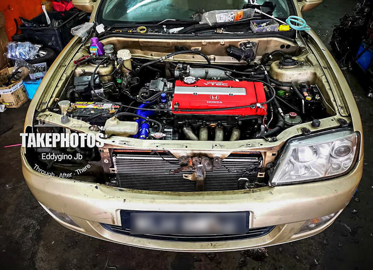 爆 TEC 比较爽？ Proton Waja 移植 Honda B16A 引擎！