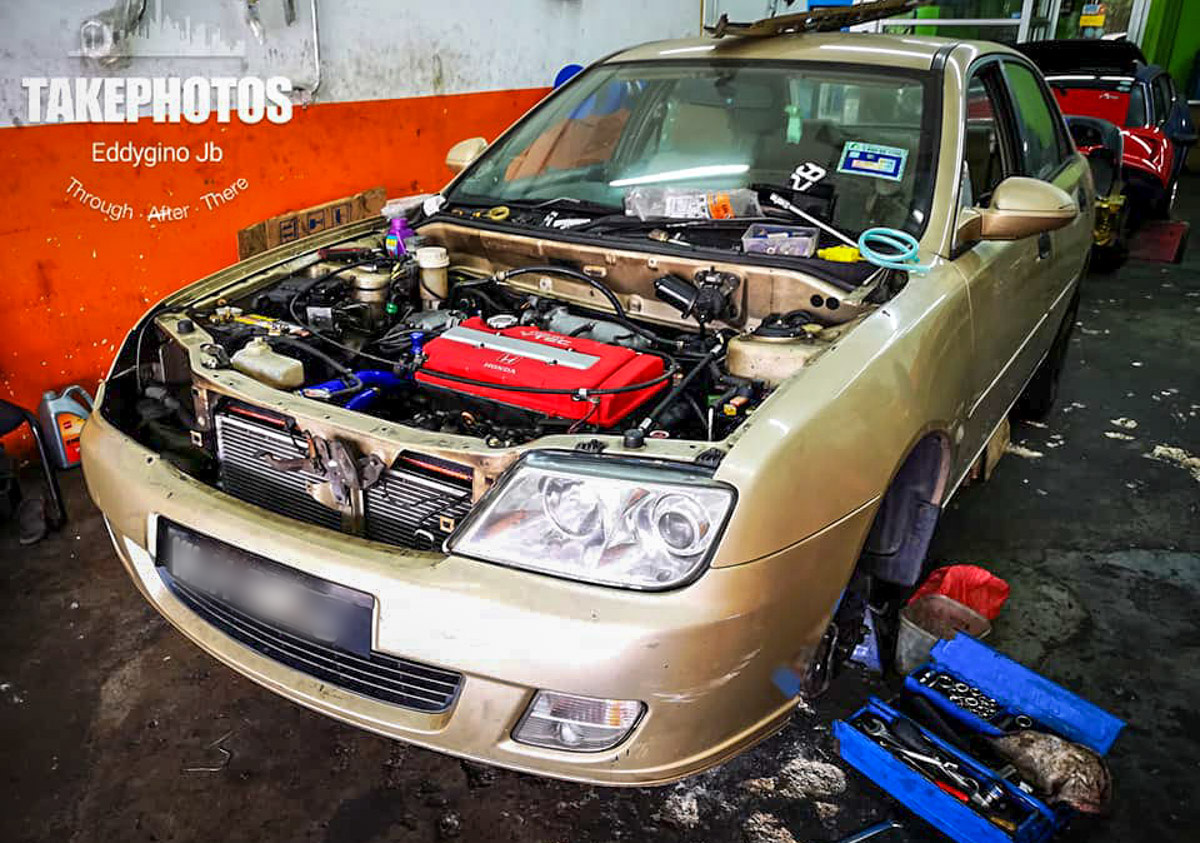 爆 TEC 比较爽？ Proton Waja 移植 Honda B16A 引擎！