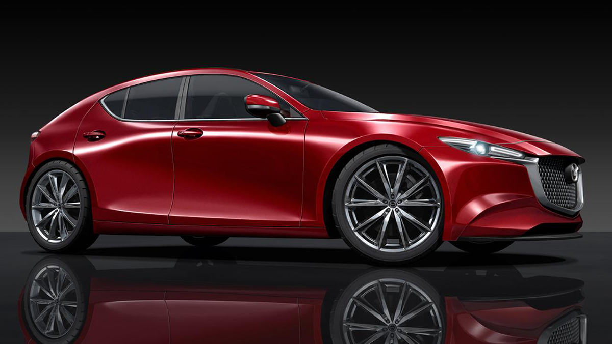 日媒爆出构想图！新一代 Mazda3 长这样？