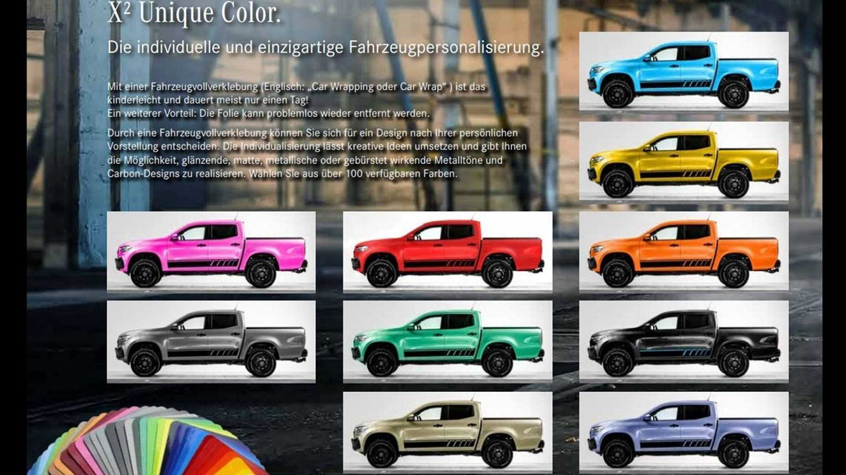 Mercedes-Benz X Class X² 特别版,五彩缤纷的豪华皮卡!