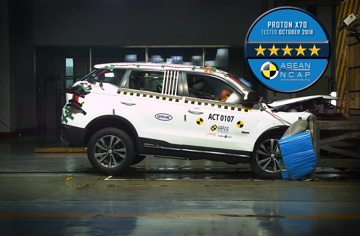 Proton X70 在 Asean NCAP 测试中获得五星评价！