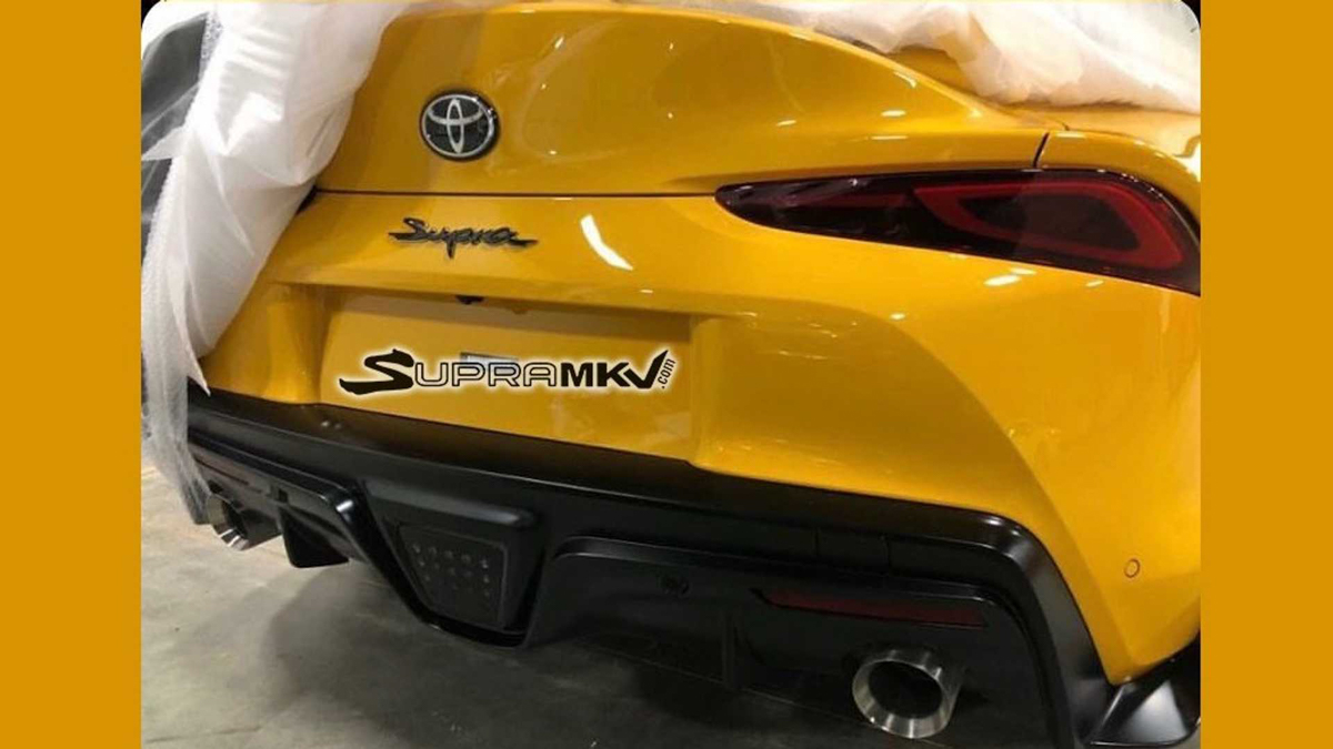这屁屁还不错！ 2020 Toyota Supra 车尾首次曝光！