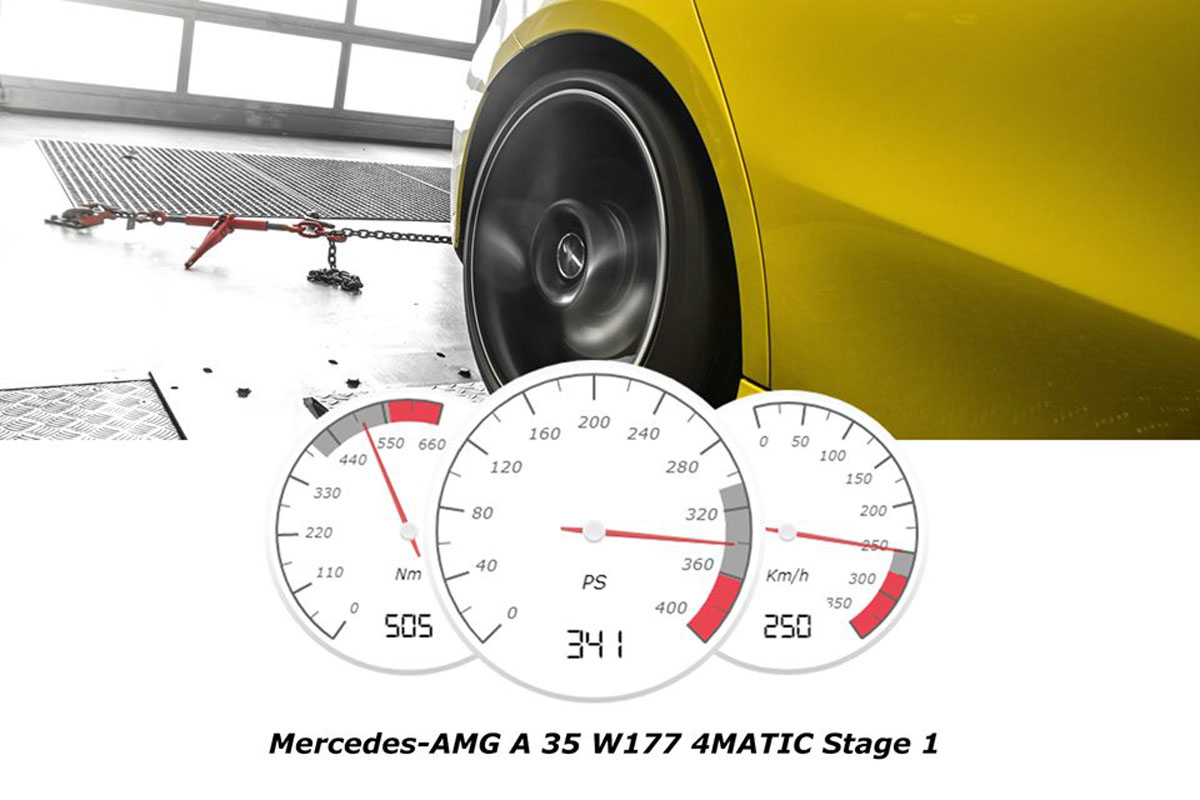Mercedes-AMG A35 只需 Mcchip-DKR 晶片即可获得341 Hp的马力！