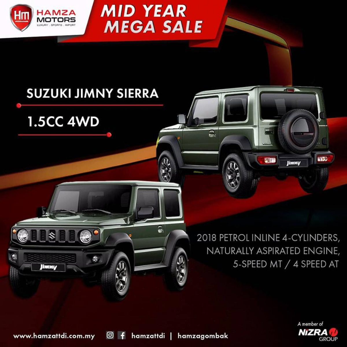 复新 2018 Suzuki Jimny 登陆我国，售价 RM 168,000 起跳！