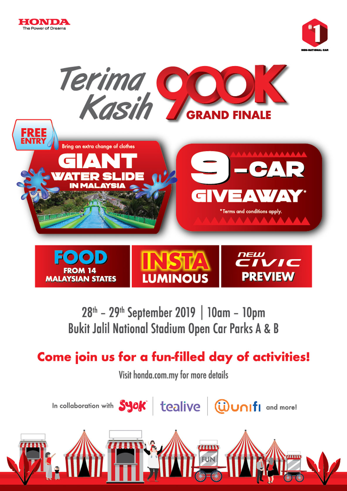 Honda 邀请你参与 Road To 900,000th 好康活动，见证 Honda 创下全新的里程碑