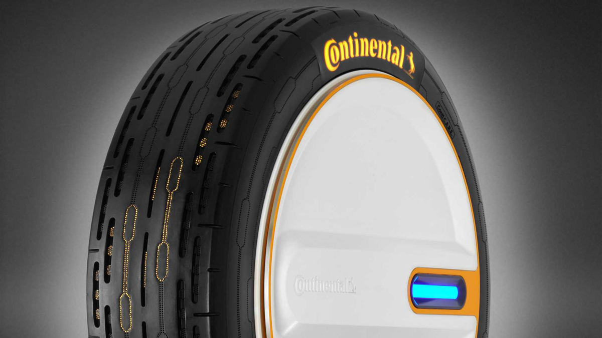 Continental 最新黑科技，轮胎可自行调整胎压