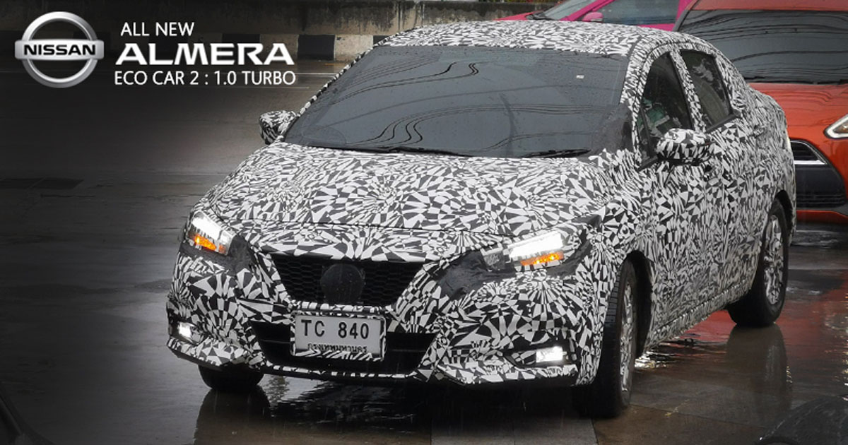 Nissan Almera 1.0 Turbo 现身泰国测试，今年年末正式发布