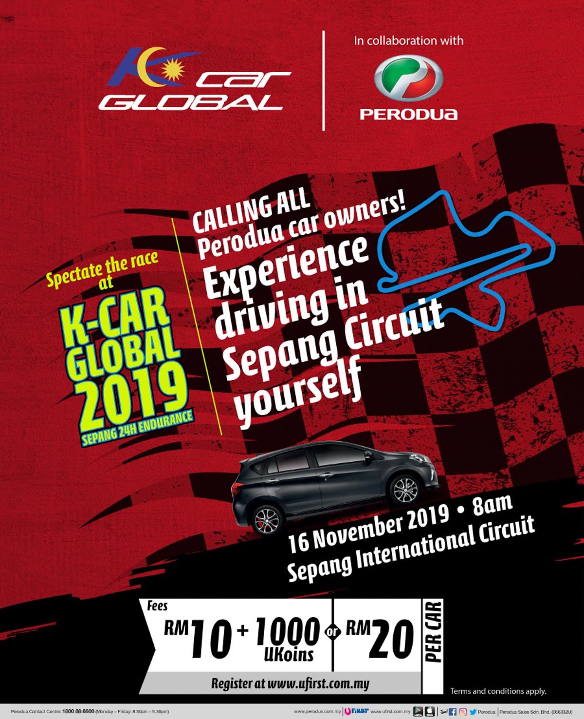 只需RM 20 ,Perodua 车主可亲自开车下场体验雪邦赛道