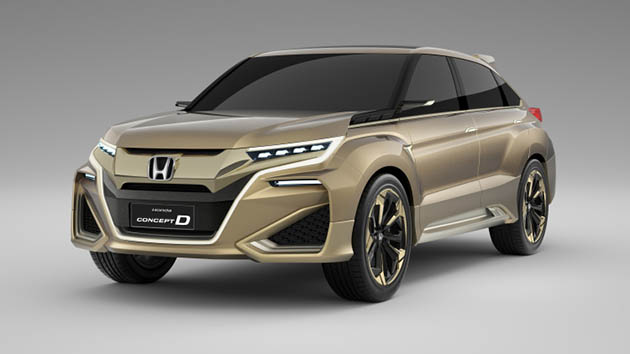 Honda也来土豪金！Concept D上海车展亮相