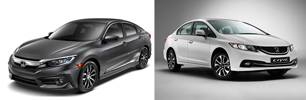 Honda Civic X对比Civic FB，车室空间底盘表现大幅进化！