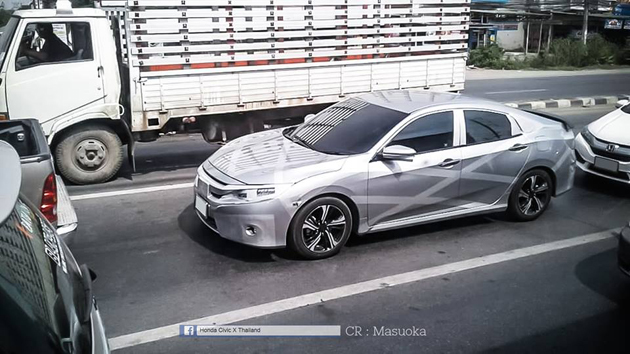 野生Honda Civic X在泰国街头再一次被捕获！细节进一步披露！