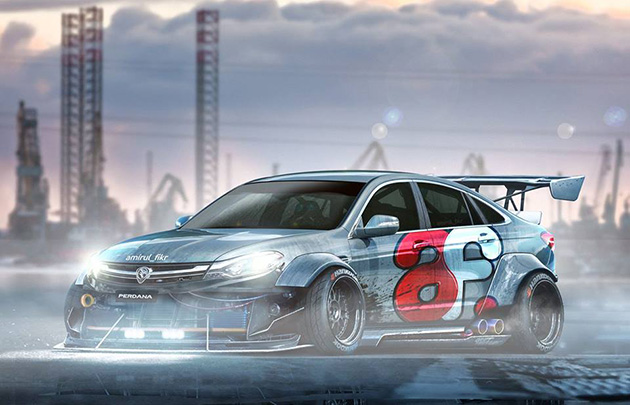 网友自行设计爆改版Proton Perdana 2016！