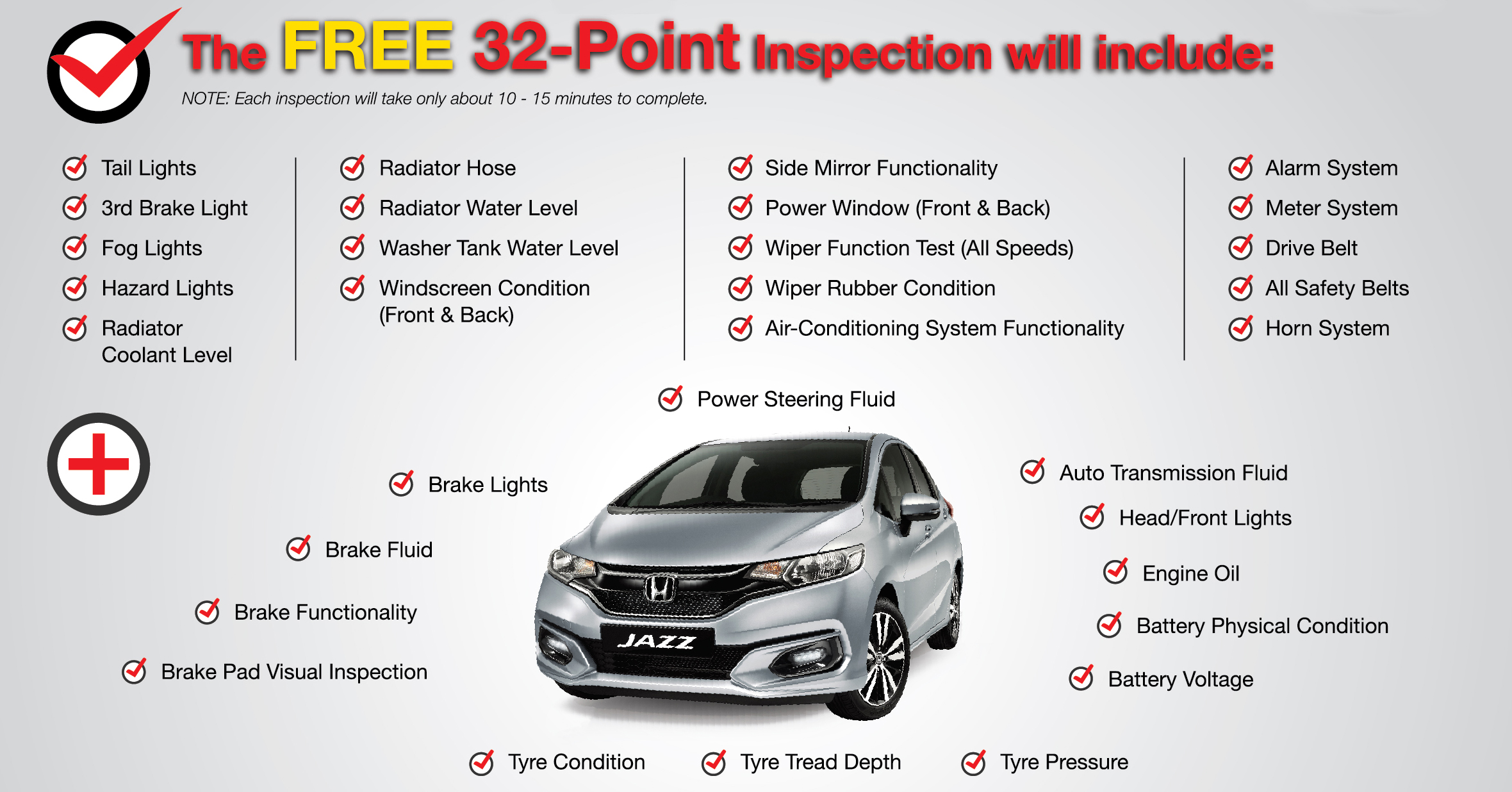 佳节来临， Honda Malaysia 提供免费汽车检验服务，不限汽车品牌！