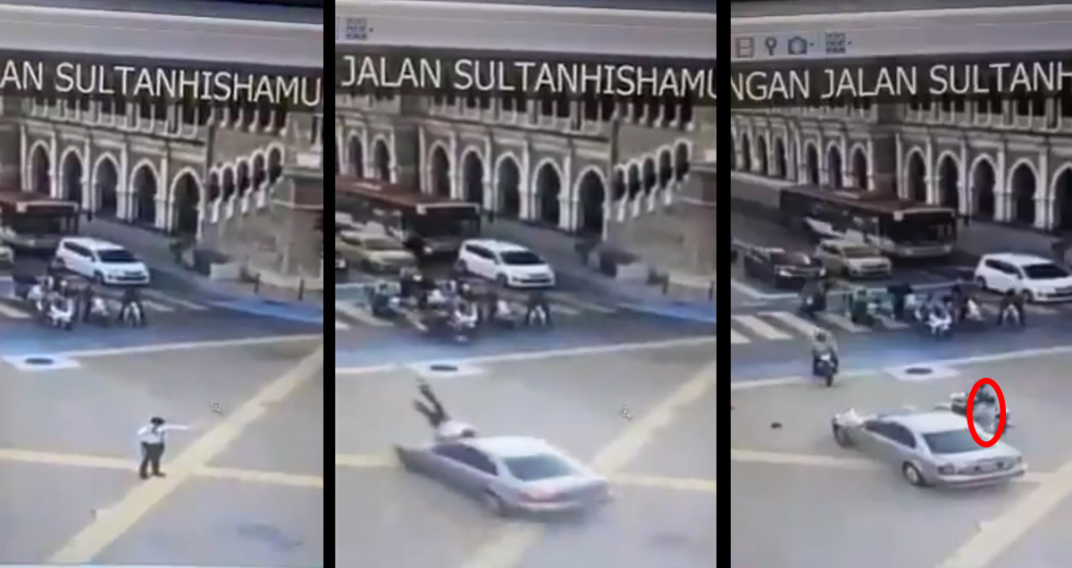 大专生撞 Traffic Police ，判入狱3个月吊销执照3年！