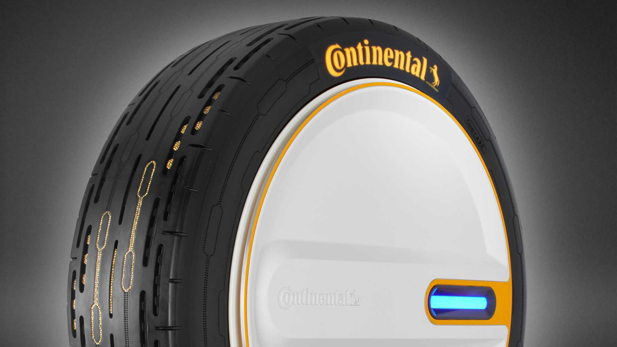 Continental 最新黑科技，轮胎可自行调整胎压