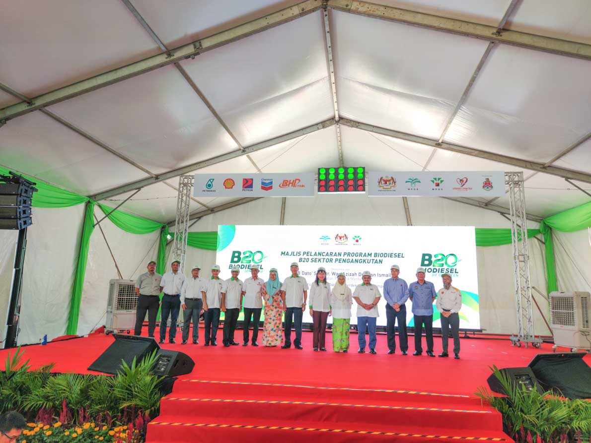 B20 Biodiesel 生物柴油计划将在今年逐渐扩大服务范围